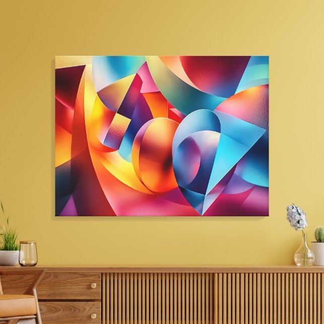 Abstract Art Canvas Print (Insitu(LivingRoom))