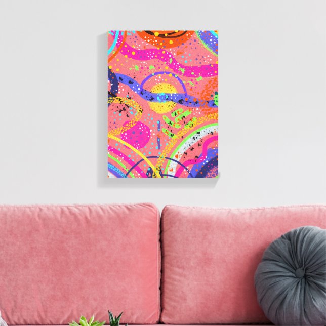 Abstract Art: Celestial Dreaming  Canvas Print (Insitu(LivingRoom))