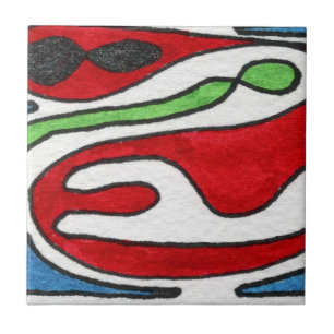 Abstract Art Ceramic Tile