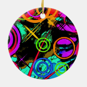 Abstract Art Ceramic Tree Decoration