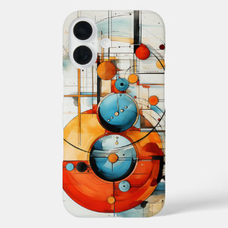 Abstract Art Circles  iPhone 16 Case