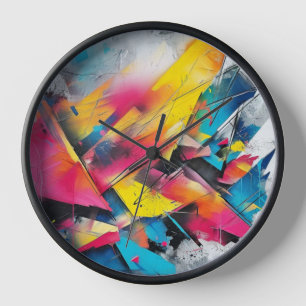 Abstract art clock
