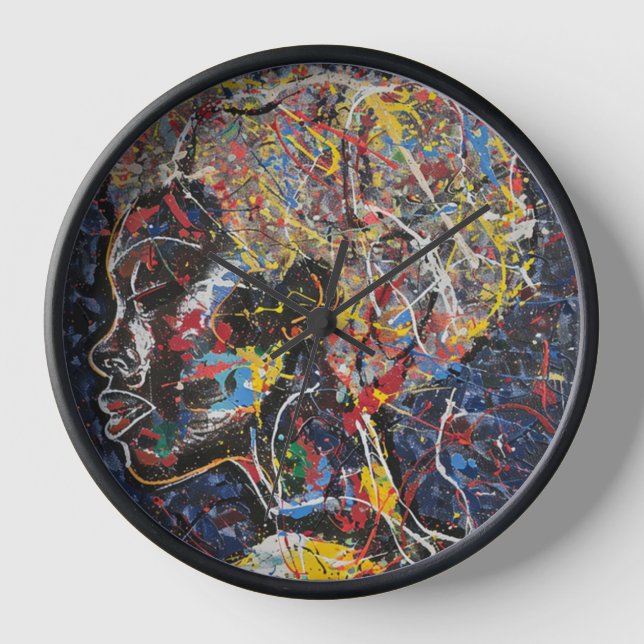 Abstract art clock (Front)
