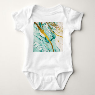 Abstract Art Clouds: Translucent Ink Baby Bodysuit
