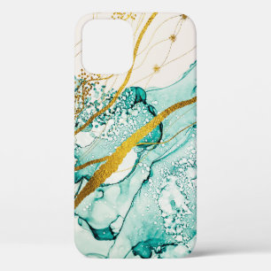 Abstract Art Clouds: Translucent Ink iPhone 12 Case