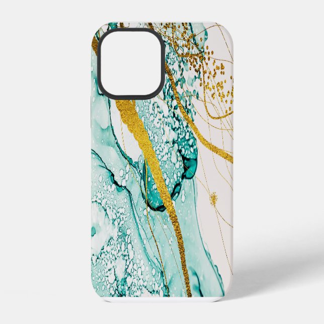 Abstract Art Clouds: Translucent Ink iPhone Case (Back)