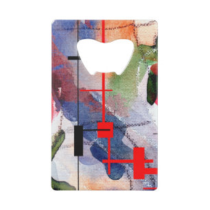 abstract art collage, mixed media and watercolor