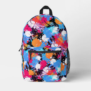 Abstract Art - Colourful Backpack - Paint Splash
