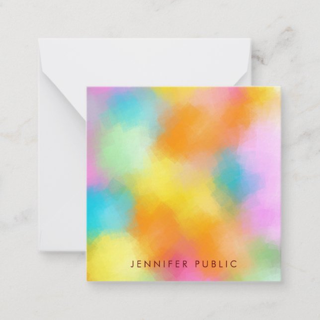 Abstract Art Colourful Personalised Template (Front)