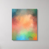 Abstract Art Colourful Red Blue Green Yellow Moder