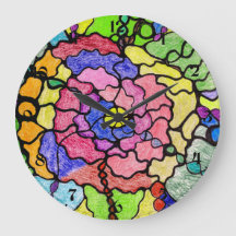 Abstract Art Colourful Wonderful Flower Painting 