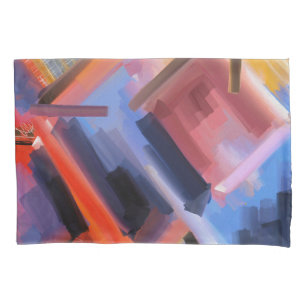 Abstract Art Contemporary colourful shades Pillowcase