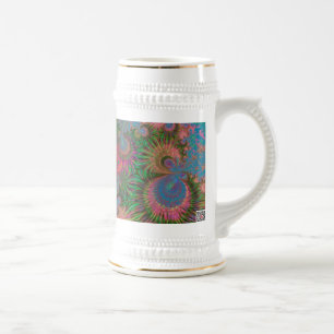 Abstract Art Corals Beer Stein