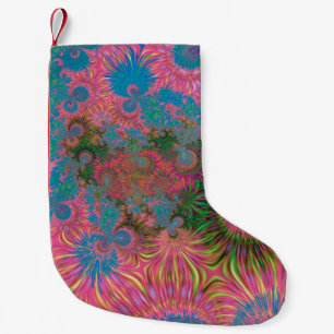 Abstract Art Corals Small Christmas Stocking