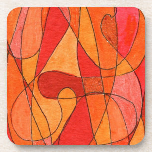 Abstract Art Cork Coasters