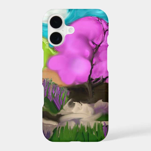 Abstract Art Cotton Candy Trees (Back)