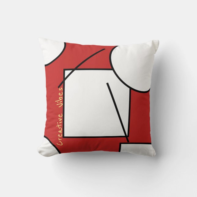Abstract Art Creative Vibes Cushion (Front)
