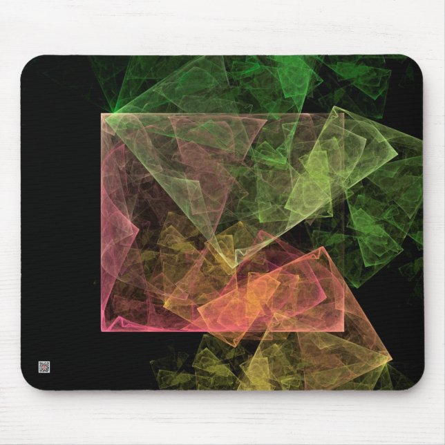 Abstract Art Cubic Space Mouse Pad (Front)