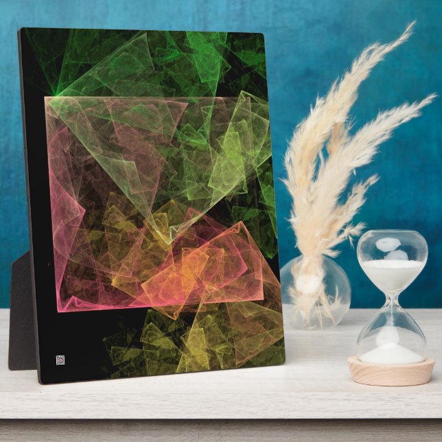 Abstract Art Cubic Space Plaque (Side)