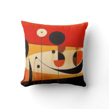 Abstract art cushion