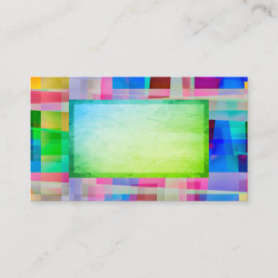 abstract art custom business card colourful design