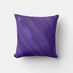 Abstract art dark purple ultraviolet brushed cushion