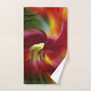 Abstract Art Daylily in Splendour Hand Towel