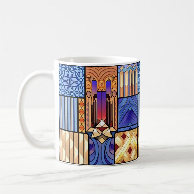 Abstract Art Deco  Coffee Mug (Left)