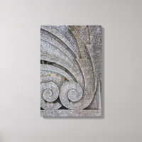 Abstract Art Deco Stone Relief Sculpture Detail