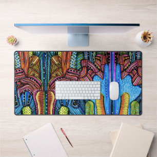 Abstract Art Desk Mat