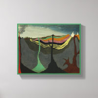 Abstract Art Earth Volcano