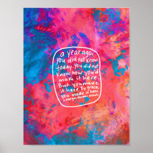 Abstract Art encouraging poster motivational quote