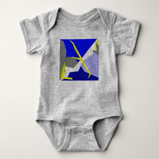 Abstract Art Energy Baby Bodysuit (Front)