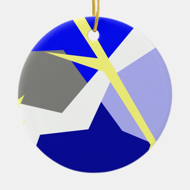 Abstract Art Energy Ceramic Tree Decoration (Front)