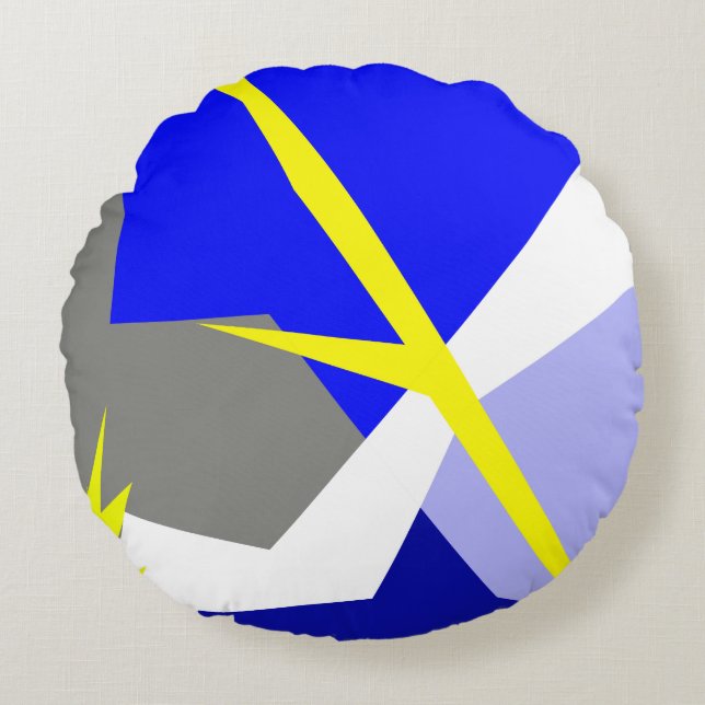 Abstract Art Energy Round Cushion (Front)