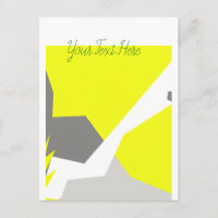 Abstract Art Energy Yellow Grey
