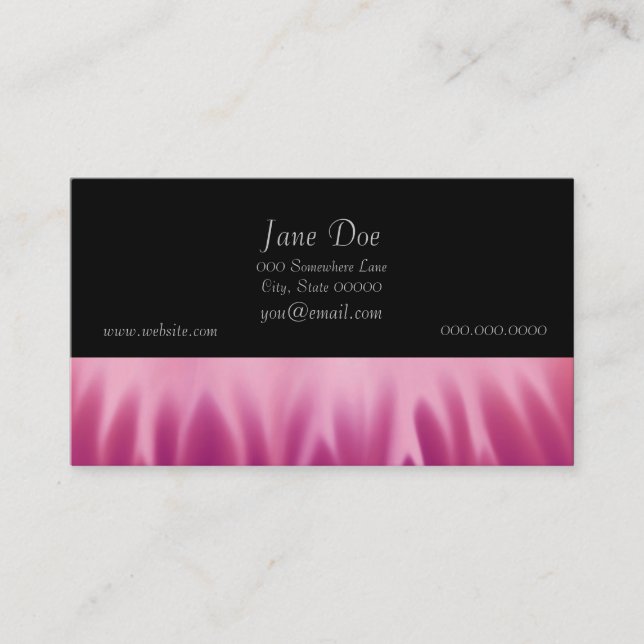 Abstract Art - Fire - Flames Business Card (Front)