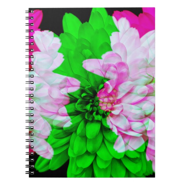 Abstract Art Flower Petals Journal Notebook (Front)