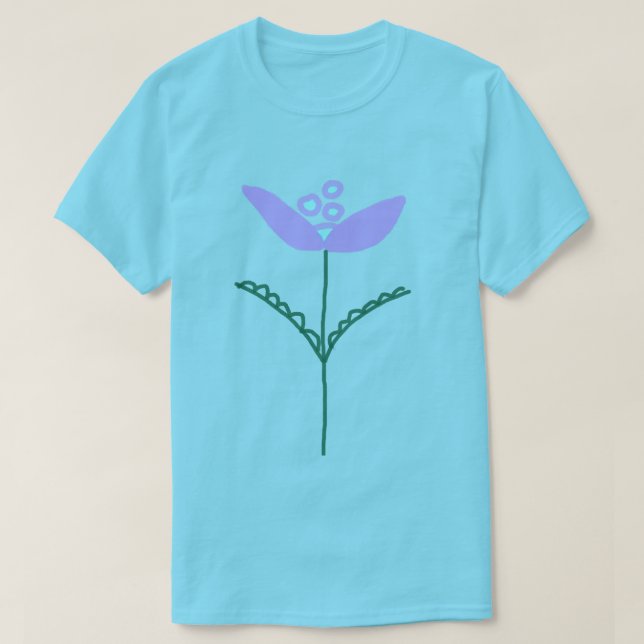 Abstract Art Flower T-Shirt (Design Front)