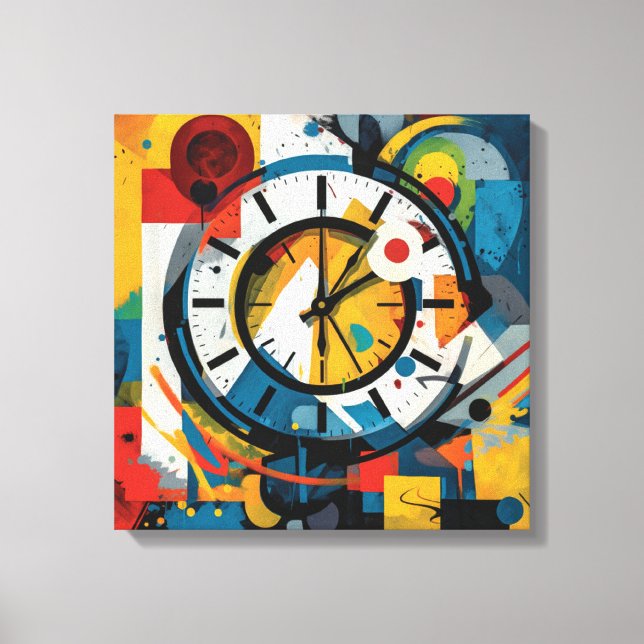 Abstract art frame canvas print (Front)