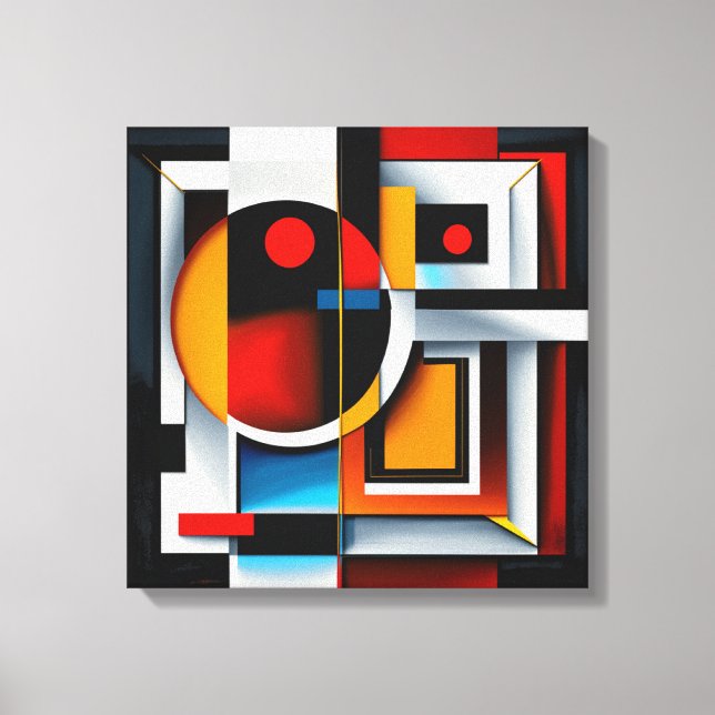Abstract art frame canvas print (Front)
