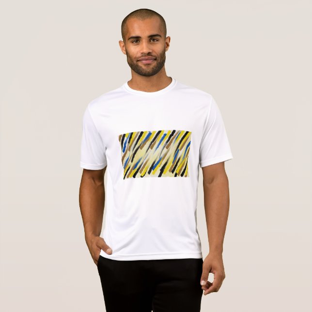 Abstract art Funky Male T-Shirt (Front Full)