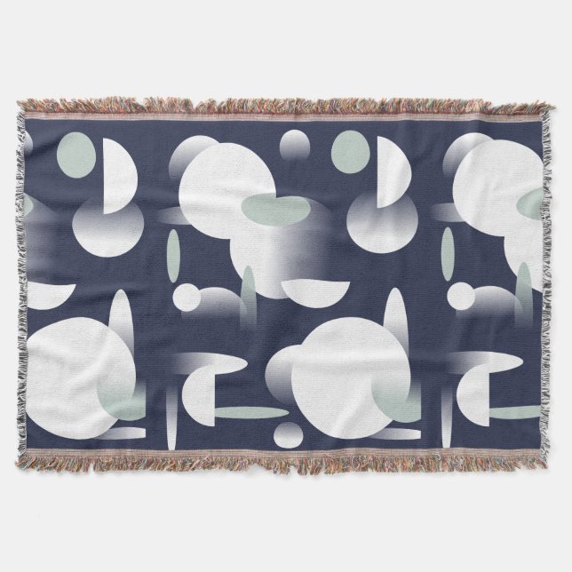 Abstract Art Futuristic Pattern Throw Blanket (Front)