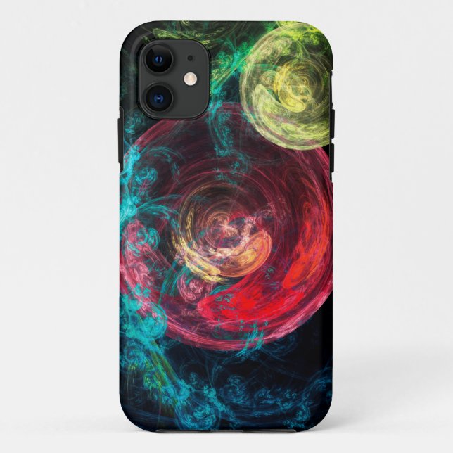 Abstract Art Galaxy Circles Case-Mate iPhone Case (Back)