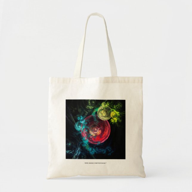 Abstract Art Galaxy Circles Tote Bag (Front)