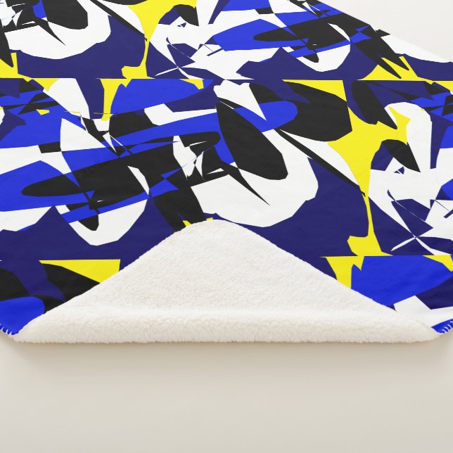 Abstract Art Geometry One Of A Kind Throw Blanket (3/4)