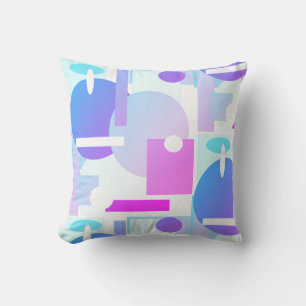Abstract Art Geometry Shapes Throw Pillow Cushion