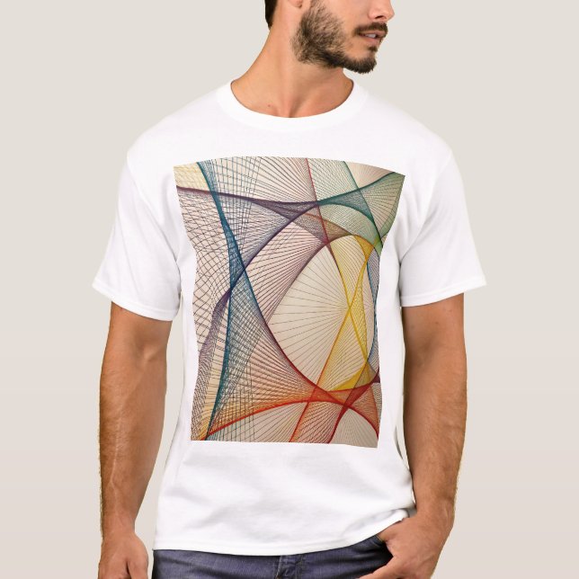 Abstract Art Graphic T-Shirt (Front)
