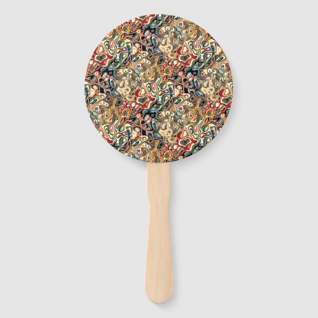 Abstract Art Hand Fan (Front)