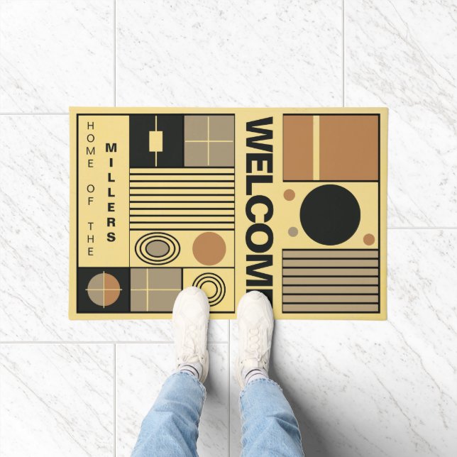 Abstract art individual touch for creative friends doormat (Indoor)